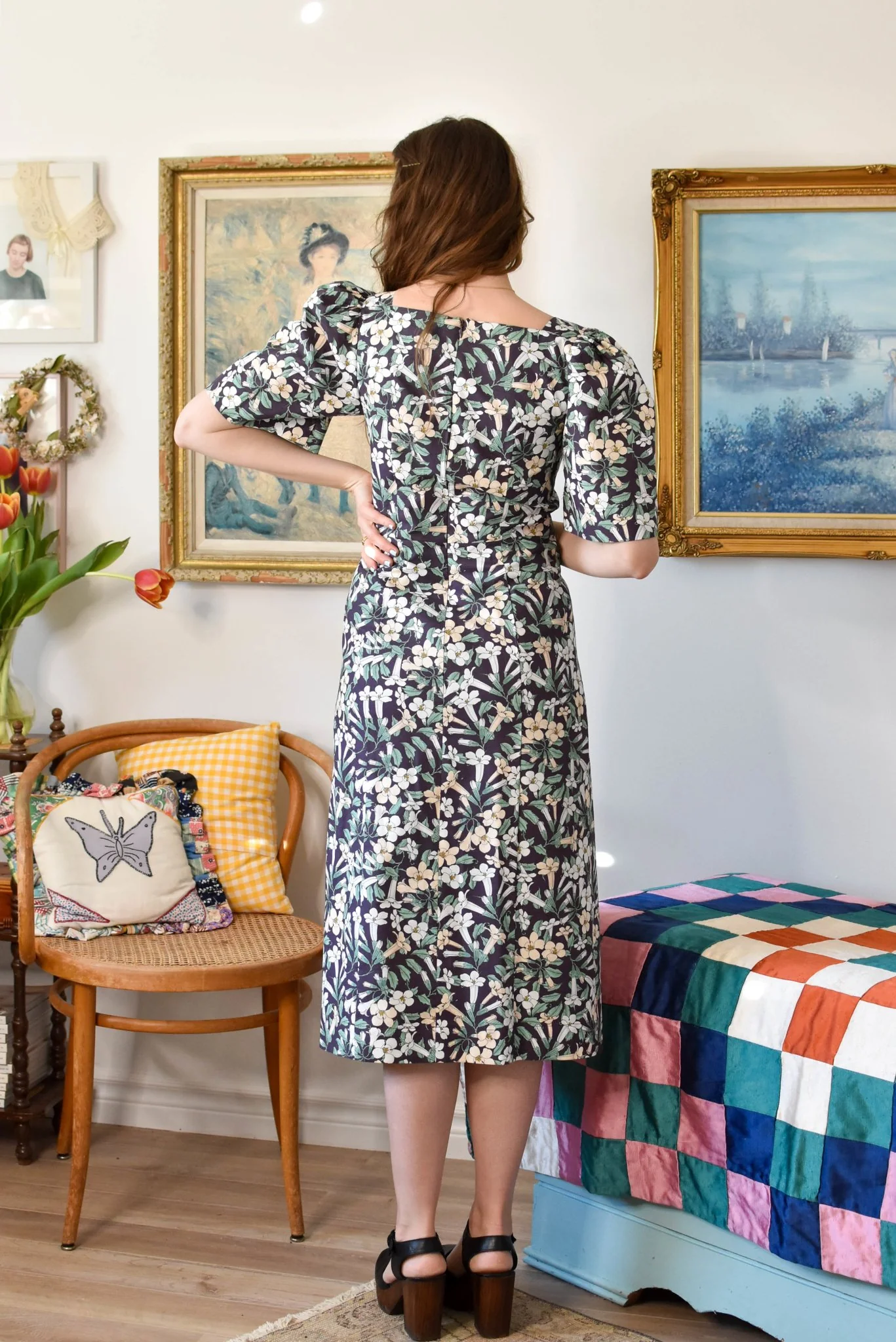 Birds of North America Maybird Dress - Honeysuckle (Online Exclusive) - Image 7