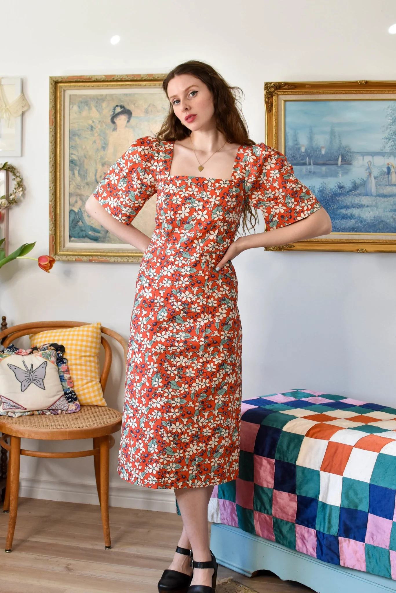 Birds of North America Maybird Dress - Wild Currant (Online Exclusive) - Image 4