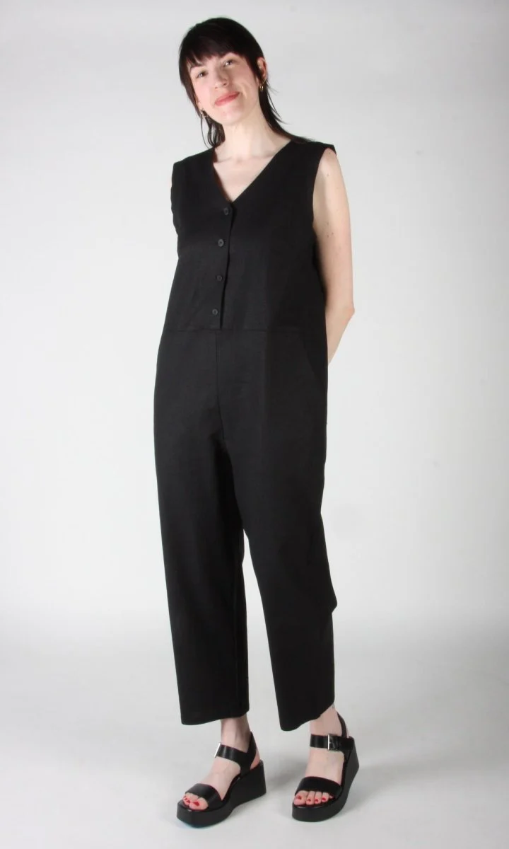 Birds of North America Myna Jumpsuit - Black (Online Exclusive) - Image 7