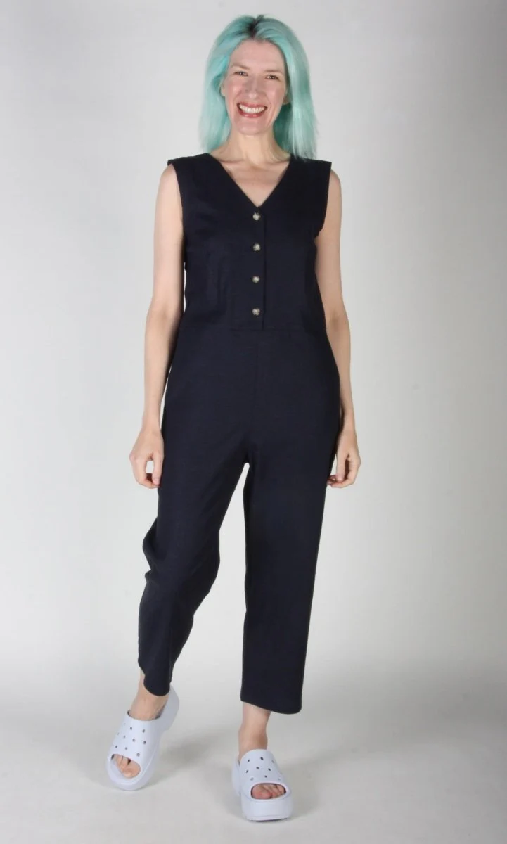 Birds of North America Myna Jumpsuit - Navy (Online Exclusive) - Image 6