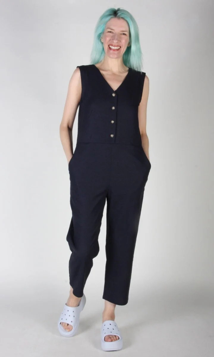 Birds of North America Myna Jumpsuit - Navy (Online Exclusive) - Image 7