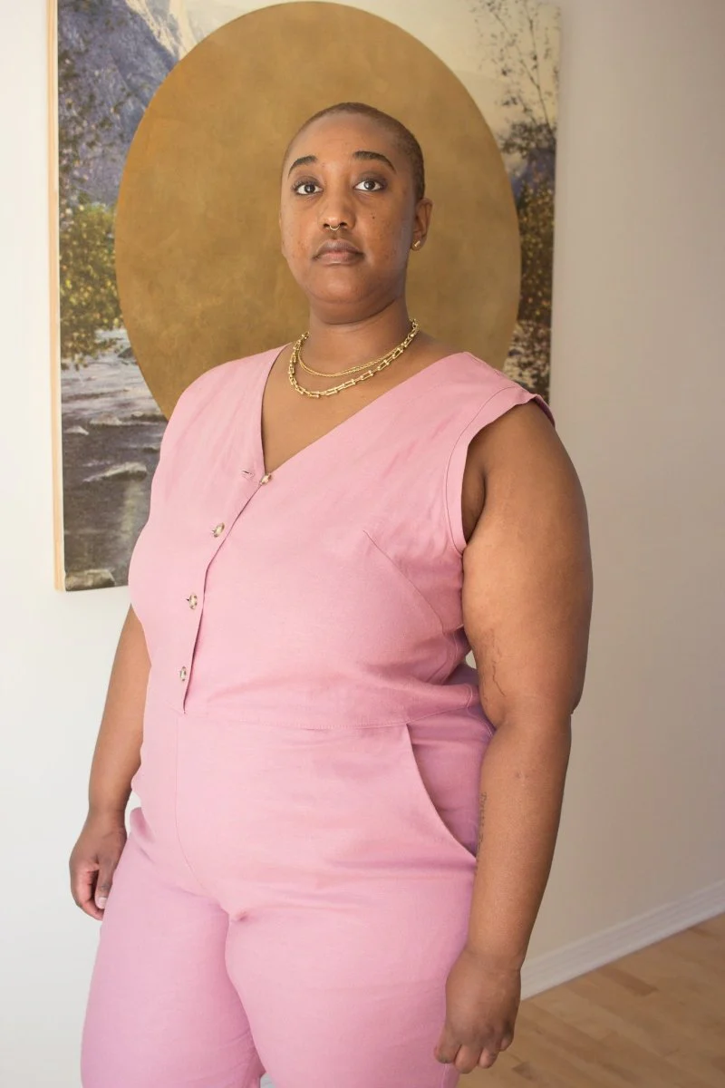 Birds of North America Myna Jumpsuit - Smoky Rose (Online Exclusive) - Image 4