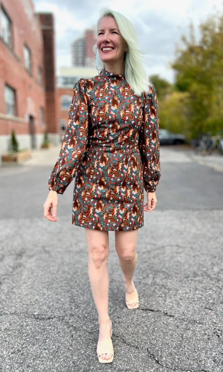 Birds of North America Nyctale Dress - Hare Berry (Online Exclusive) - Image 3