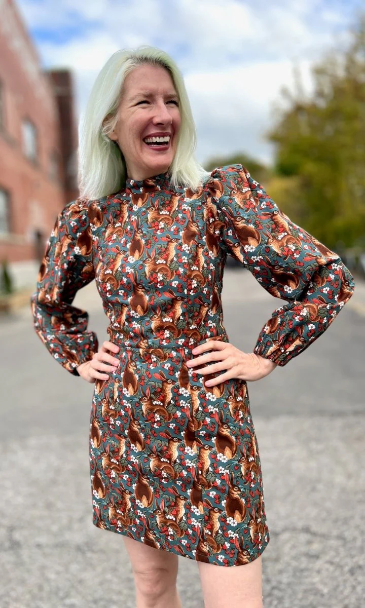 Birds of North America Nyctale Dress - Hare Berry (Online Exclusive) - Image 5