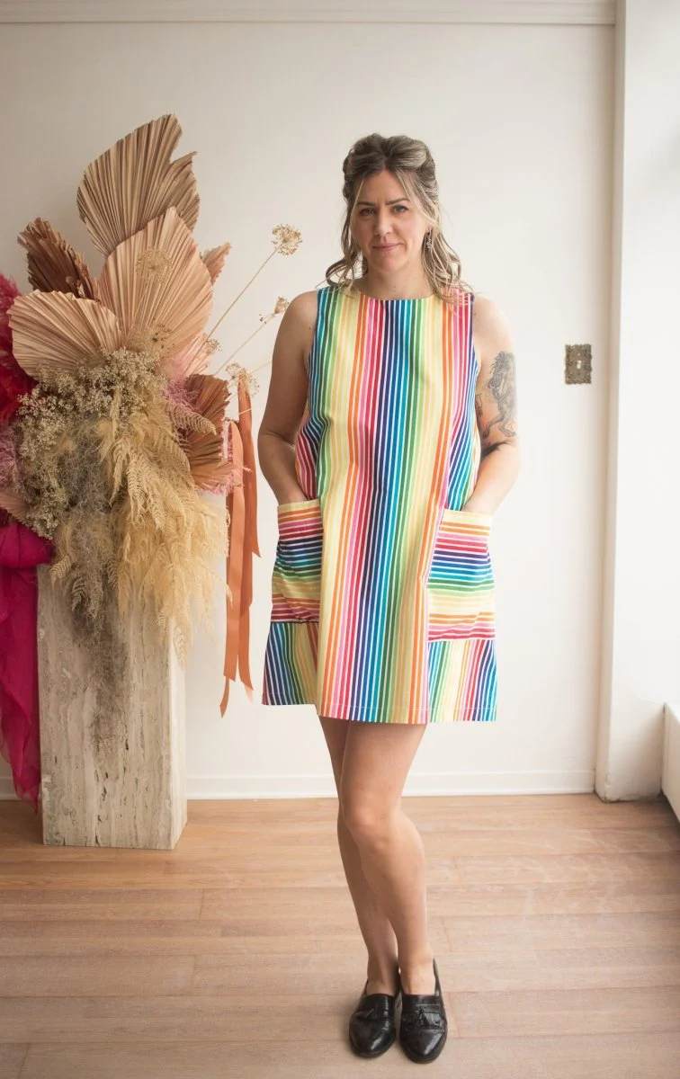 Birds of North America Redpoll Dress (Rock Candy) - Image 2