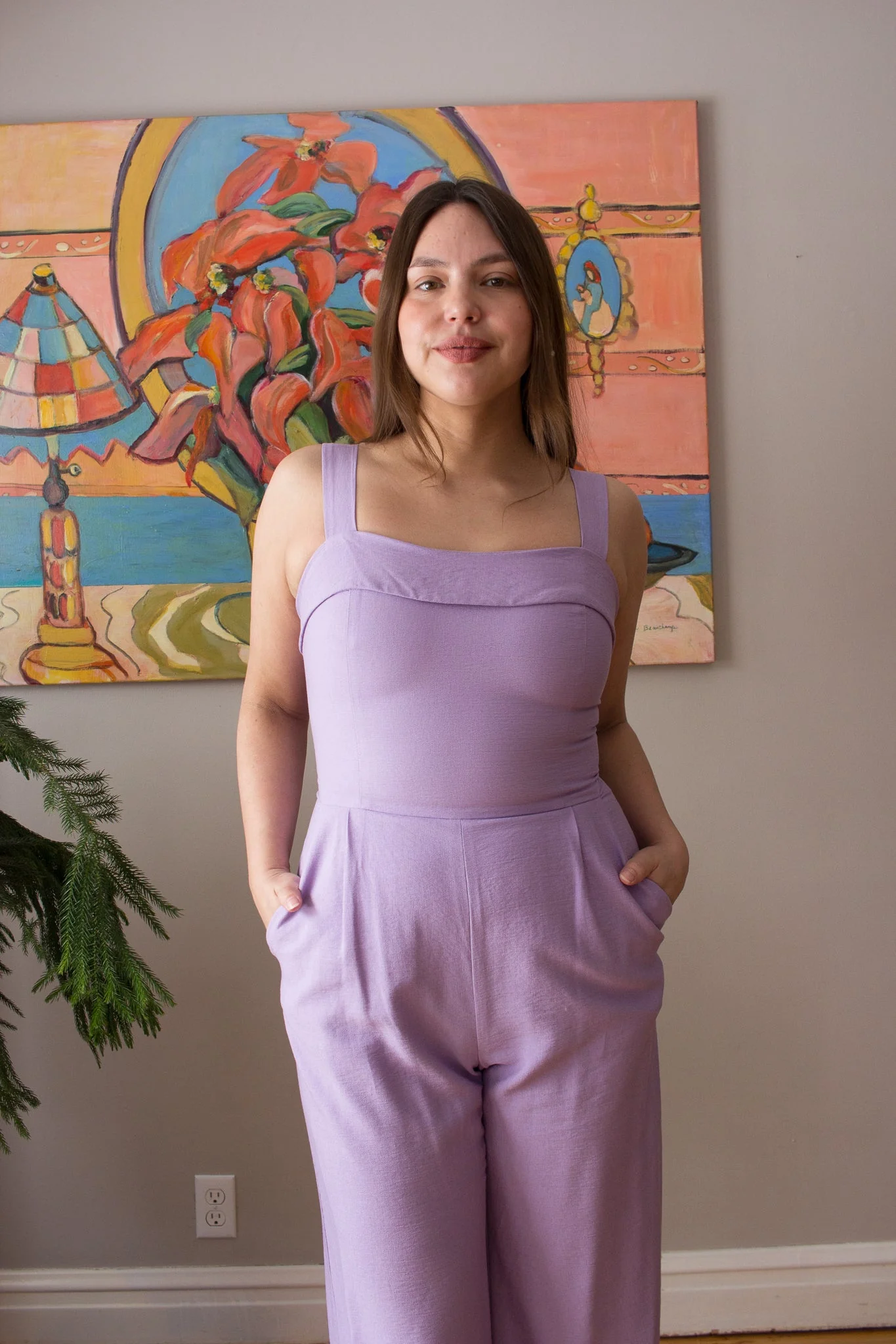 Birds of North America Sandgrouse Jumpsuit - Pasque Flower (Online Exclusive) - Image 4