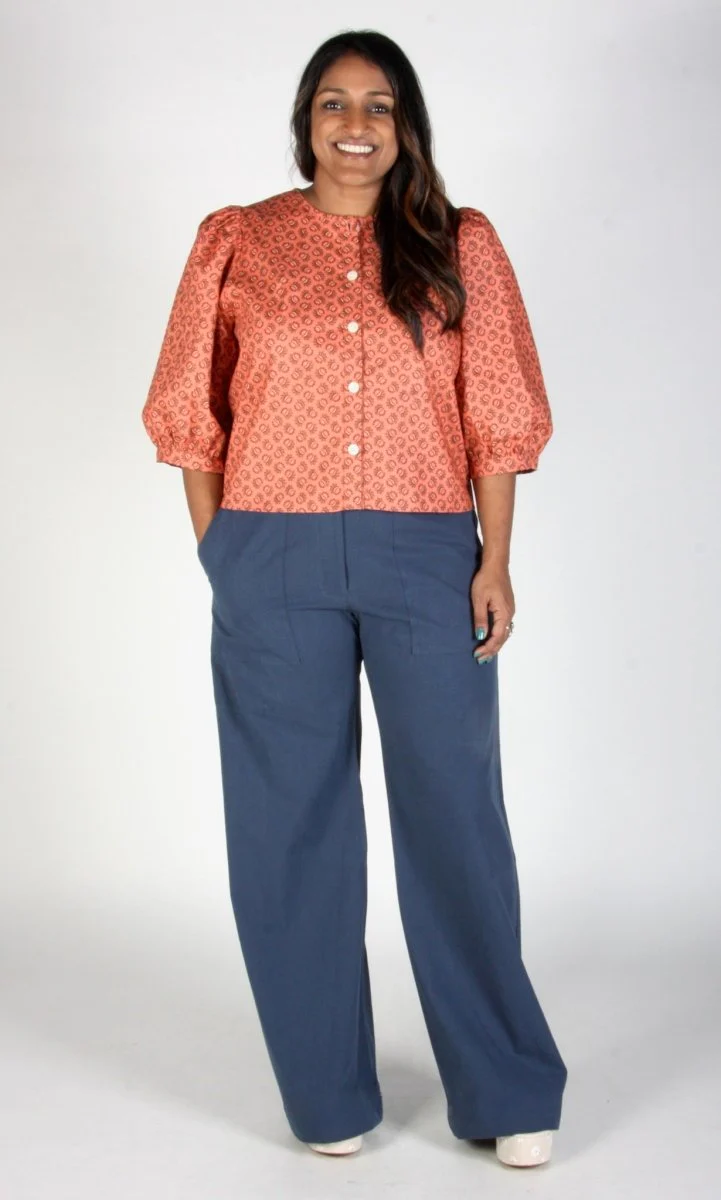 Birds of North America Serin Blouse - Berry Sheaf (Online Exclusive) - Image 6