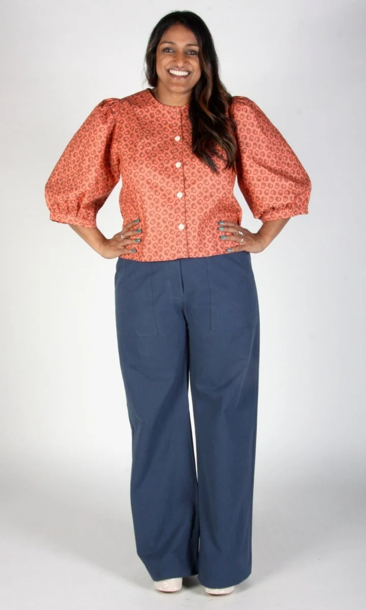 Birds of North America Serin Blouse - Berry Sheaf (Online Exclusive) - Image 8