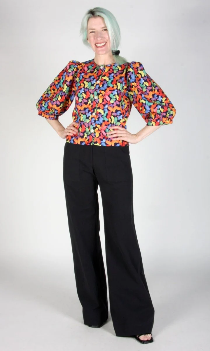 Birds of North America Serin Blouse - Lepidoptera (Online Exclusive) - Image 4