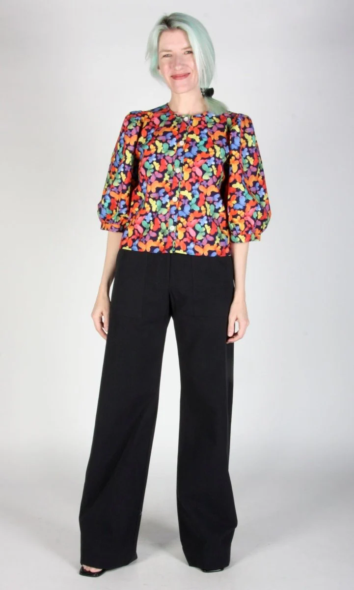 Birds of North America Serin Blouse - Lepidoptera (Online Exclusive) - Image 5