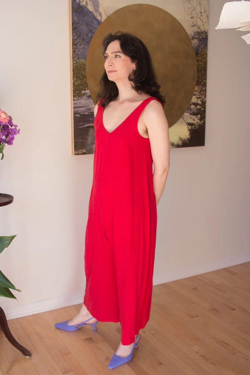 Birds of North America Tawny Pipit Jumpsuit - Red (Online Exclusive) - Image 5