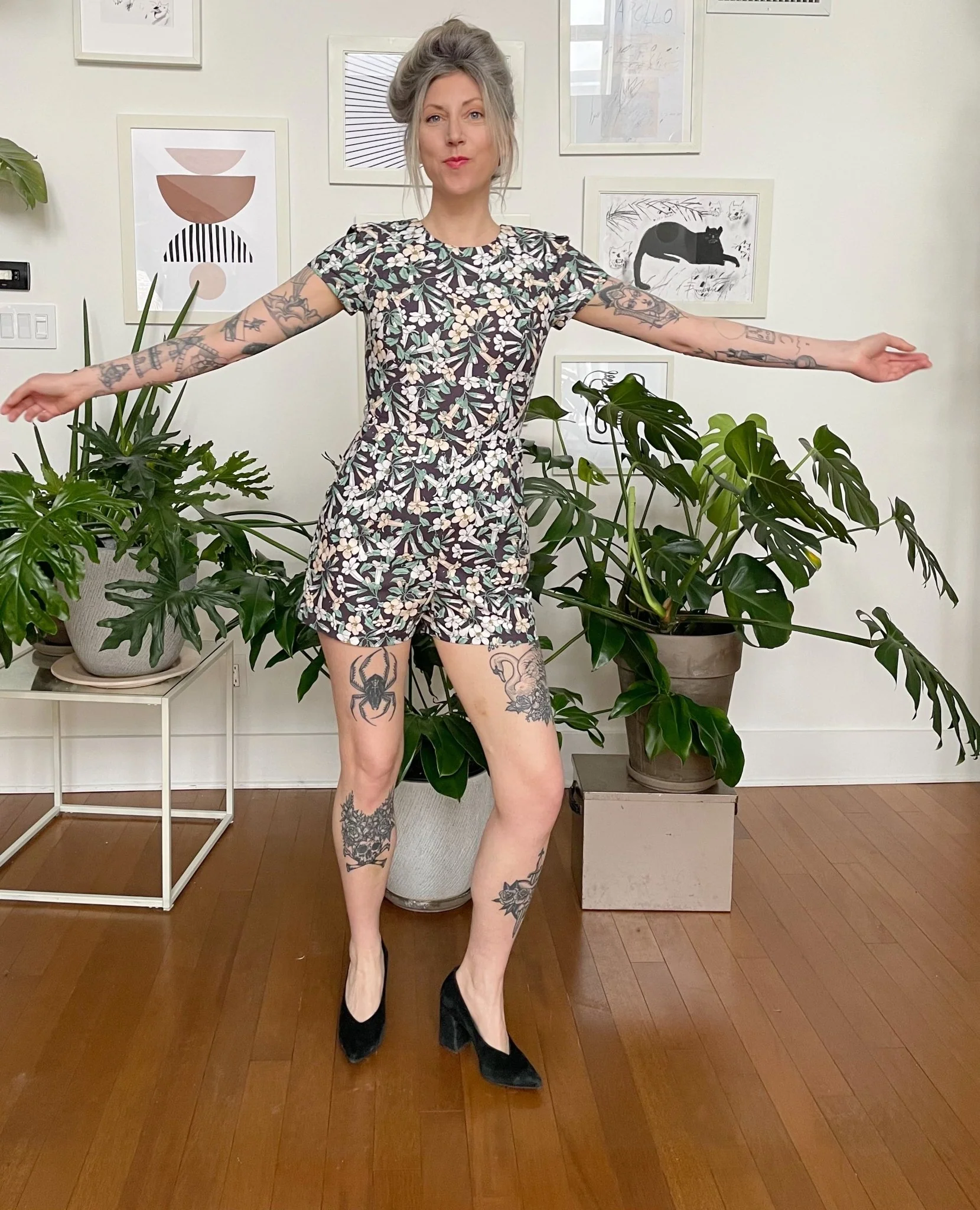 Birds of North America Teeter Bob Romper - Honeysuckle (Online Exclusive) - Image 9