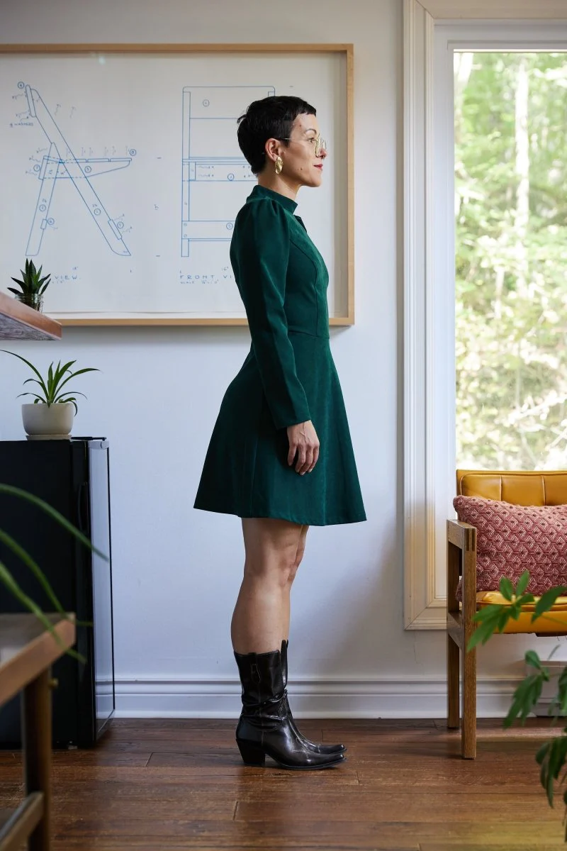 Birds of North America Topaz Dress - Conifer (Online Exclusive) - Image 3