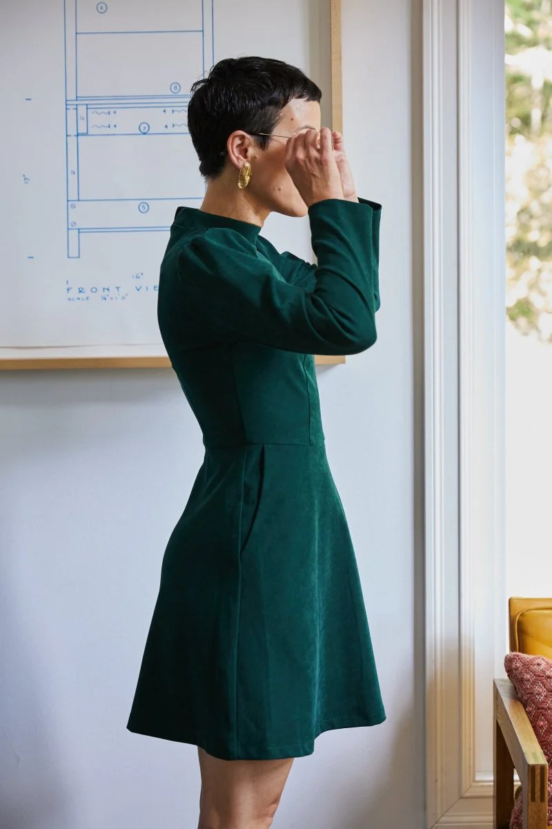 Birds of North America Topaz Dress - Conifer (Online Exclusive) - Image 5