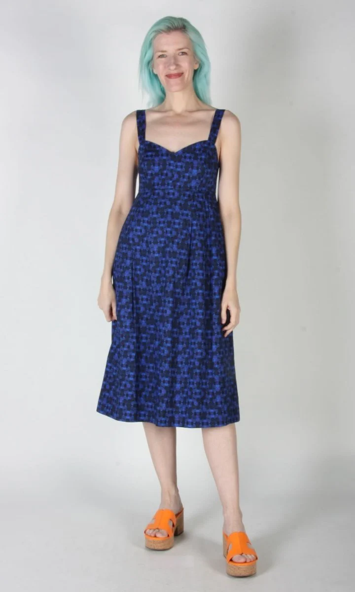 Birds of North America Twite Dress (Zaffre Glass) - Image 7