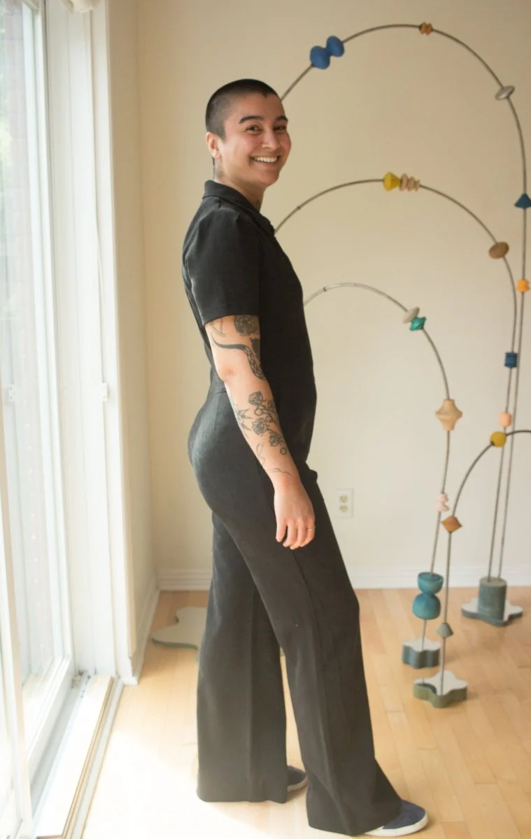 Birds of North America Tyrannulet Jumpsuit (Black) - Image 4