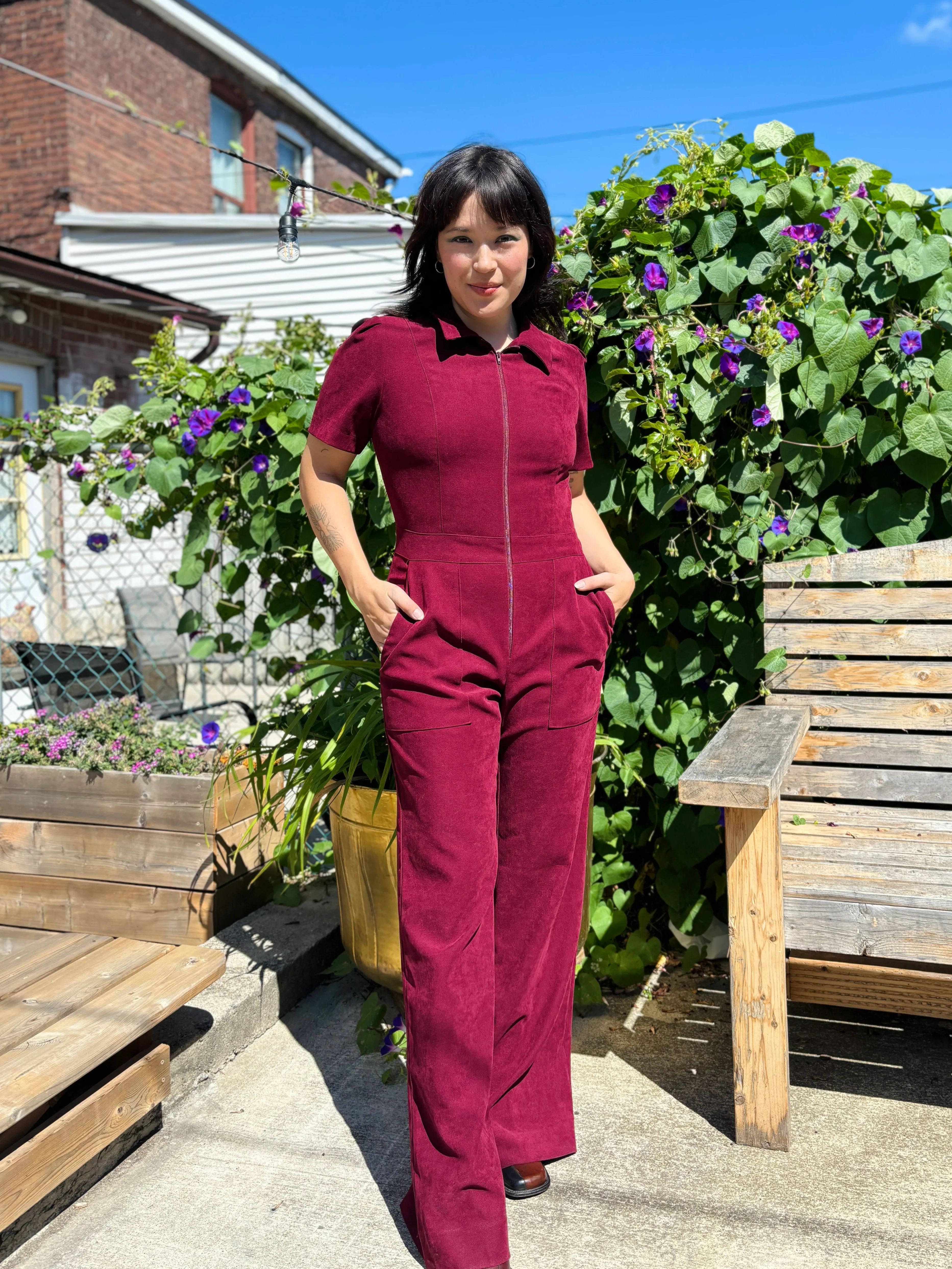 Birds of North America Tyrannulet Jumpsuit - Mulberry (Online Exclusive) - Image 13