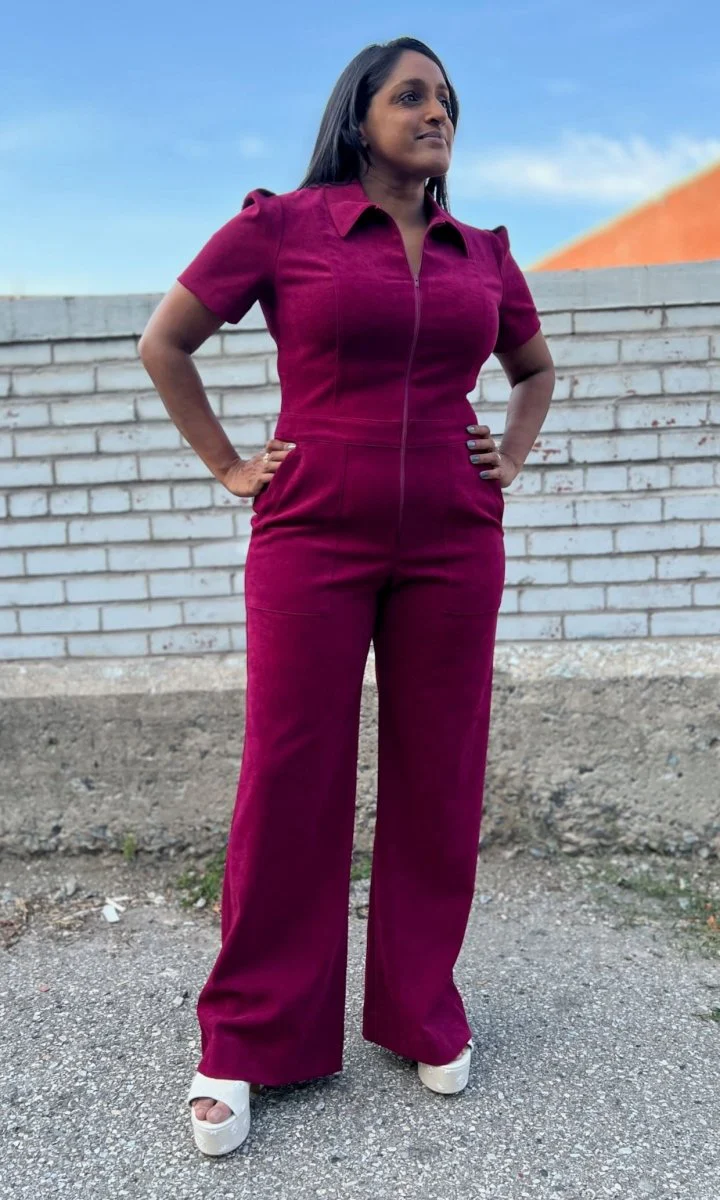 Birds of North America Tyrannulet Jumpsuit - Mulberry (Online Exclusive) - Image 5