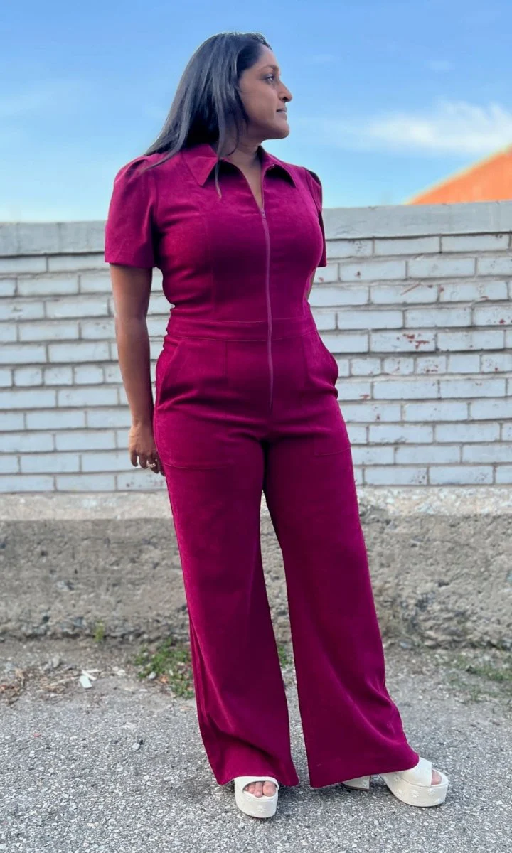 Birds of North America Tyrannulet Jumpsuit - Mulberry (Online Exclusive) - Image 6