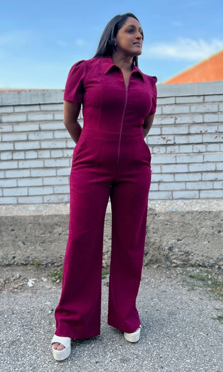 Birds of North America Tyrannulet Jumpsuit - Mulberry (Online Exclusive) - Image 8