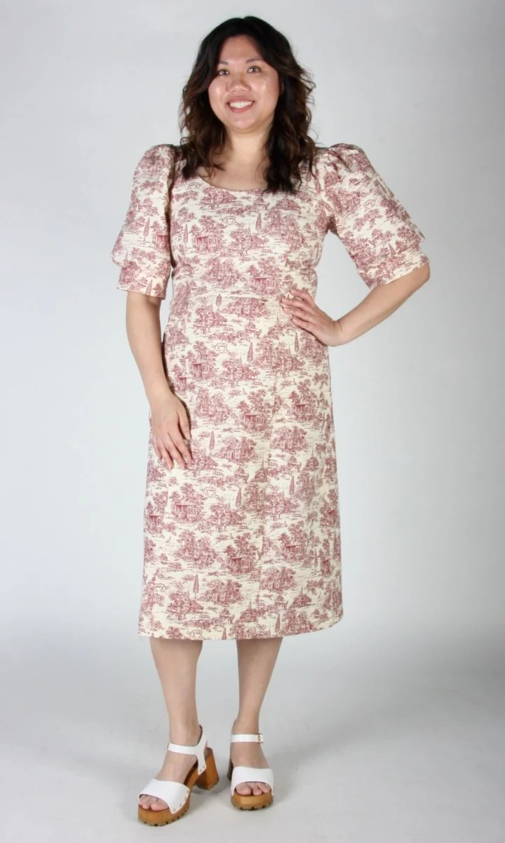 Birds of North America Veery Dress - Brick Village Toile (Online Exclusive) - Image 12