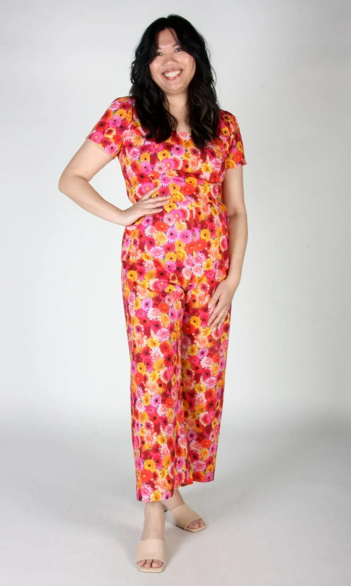 Birds of North America Whinchat Jumpsuit (Petal Party) - Image 11