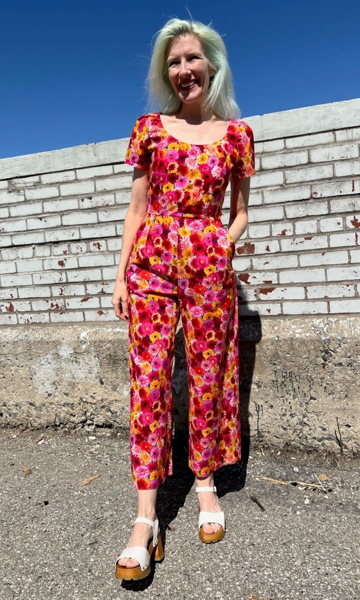 Birds of North America Whinchat Jumpsuit (Petal Party) - Image 5