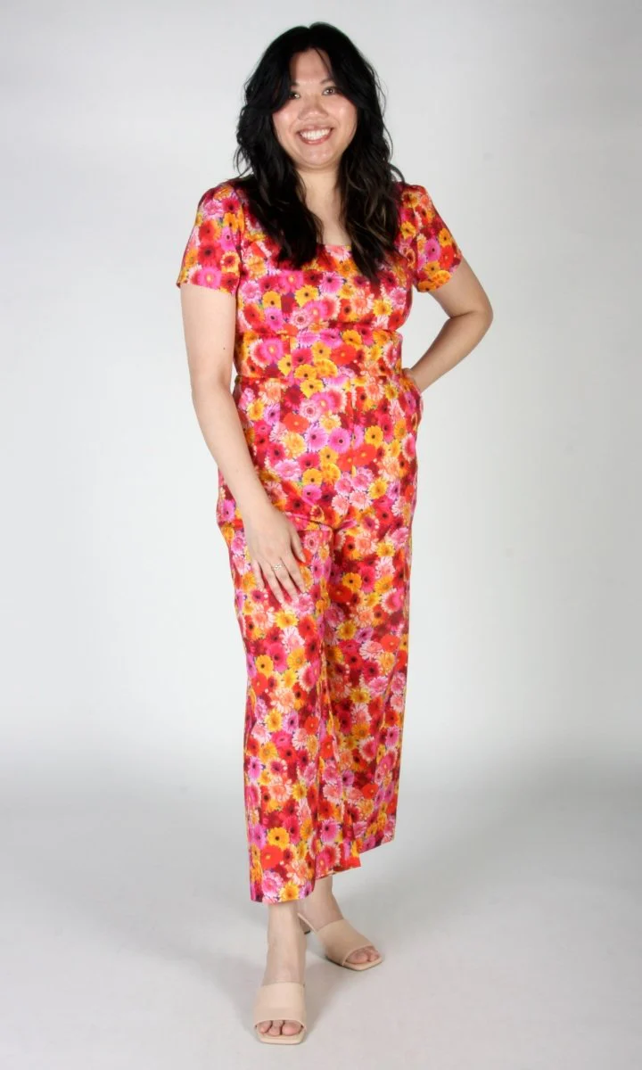 Birds of North America Whinchat Jumpsuit (Petal Party) - Image 9