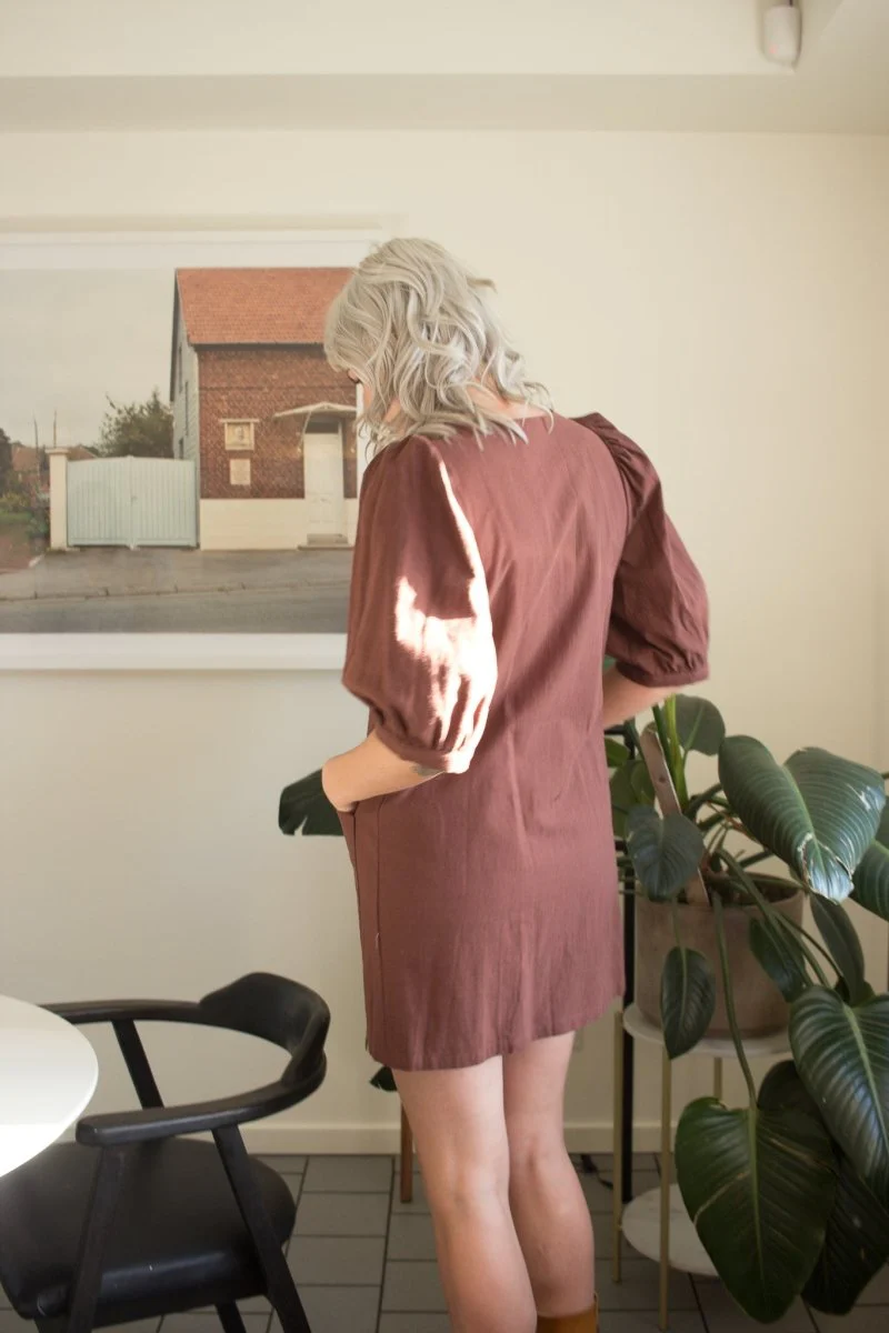 Birds of North America Wideawake Dress - Cocoa (Online Exclusive) - Image 5