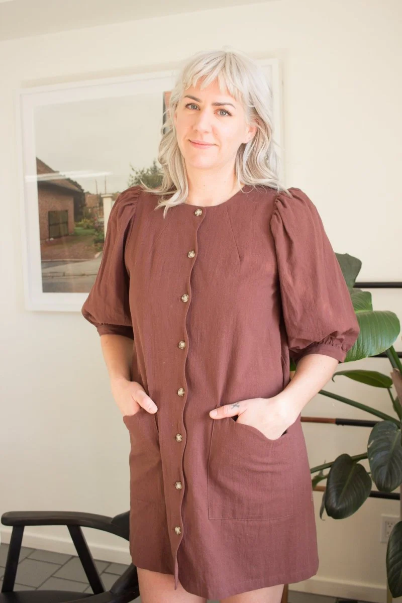 Birds of North America Wideawake Dress - Cocoa (Online Exclusive) - Image 6