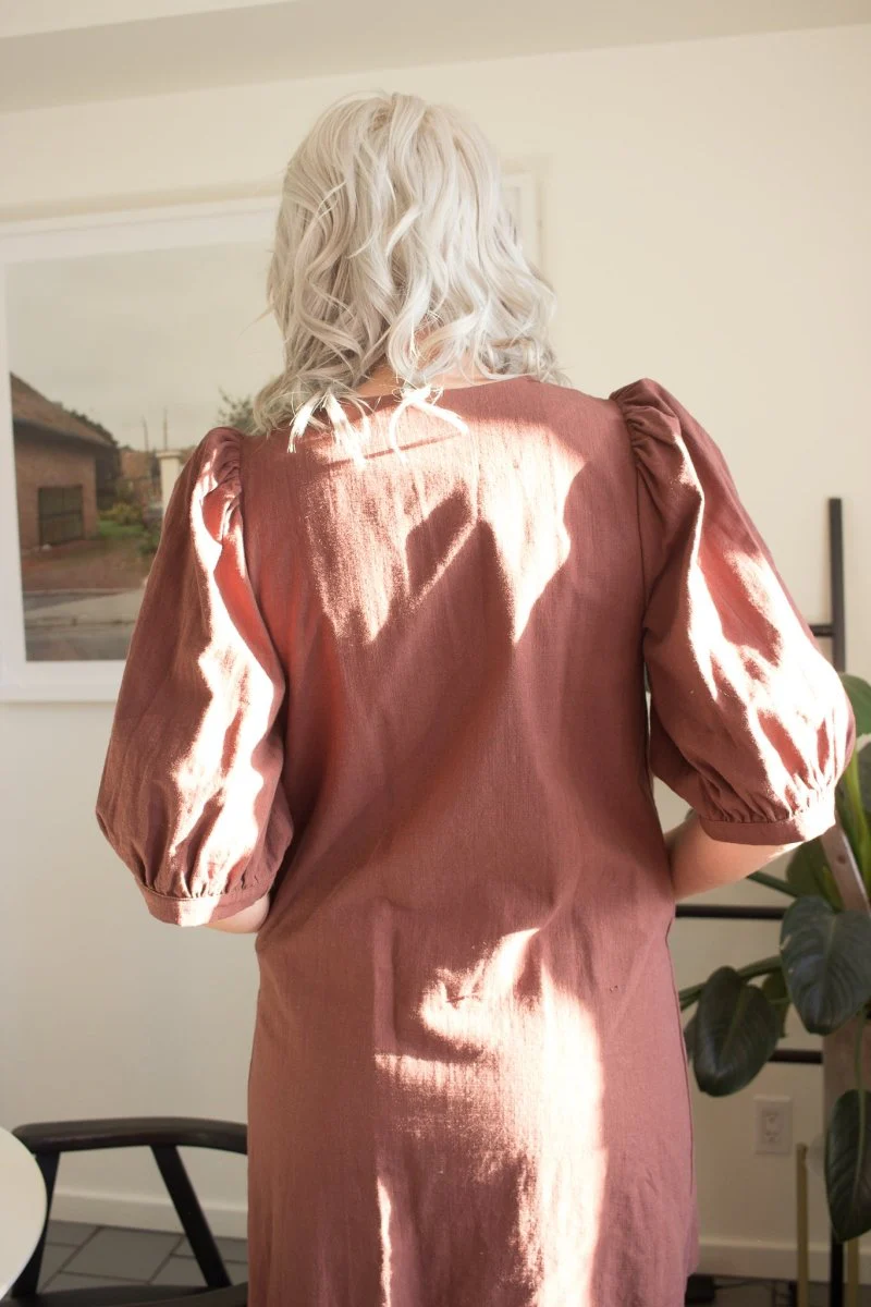 Birds of North America Wideawake Dress - Cocoa (Online Exclusive) - Image 7