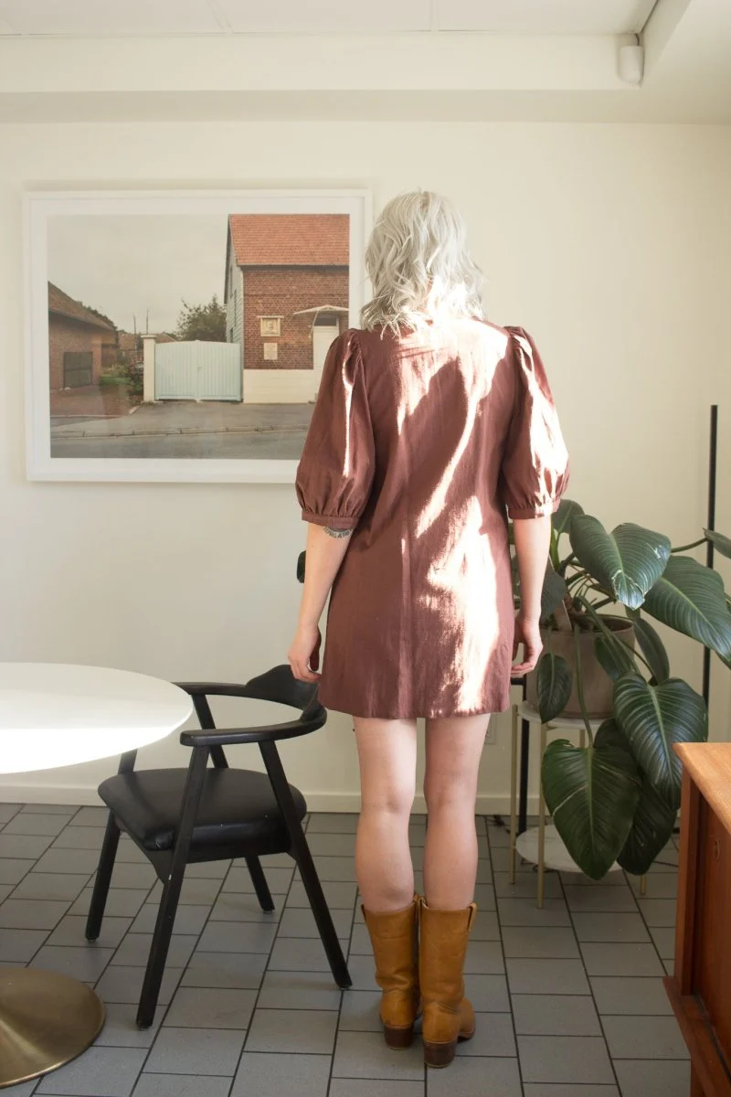 Birds of North America Wideawake Dress - Cocoa (Online Exclusive) - Image 8