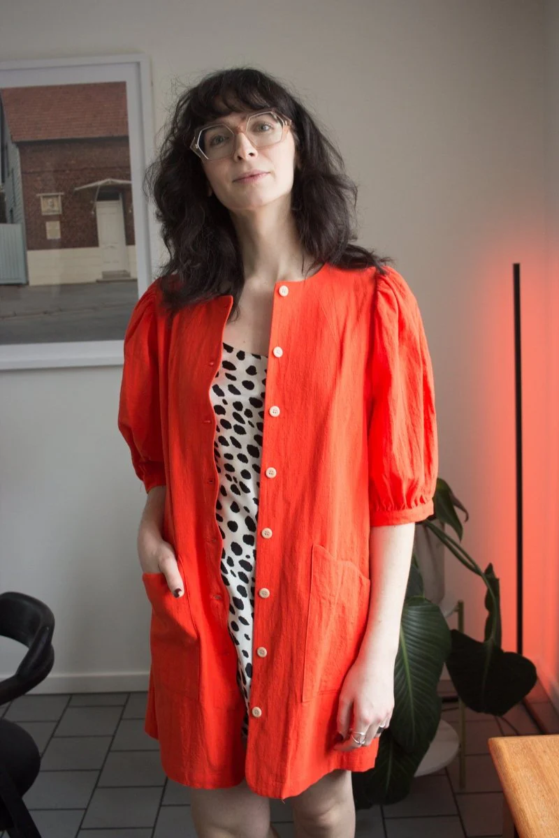Birds of North America Wideawake Dress - Blood Orange (Online Exclusive) - Image 10