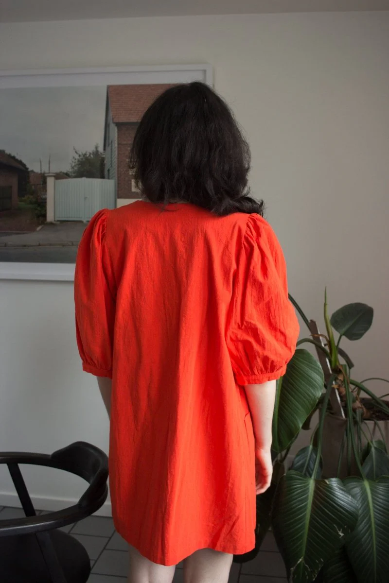 Birds of North America Wideawake Dress - Blood Orange (Online Exclusive) - Image 11