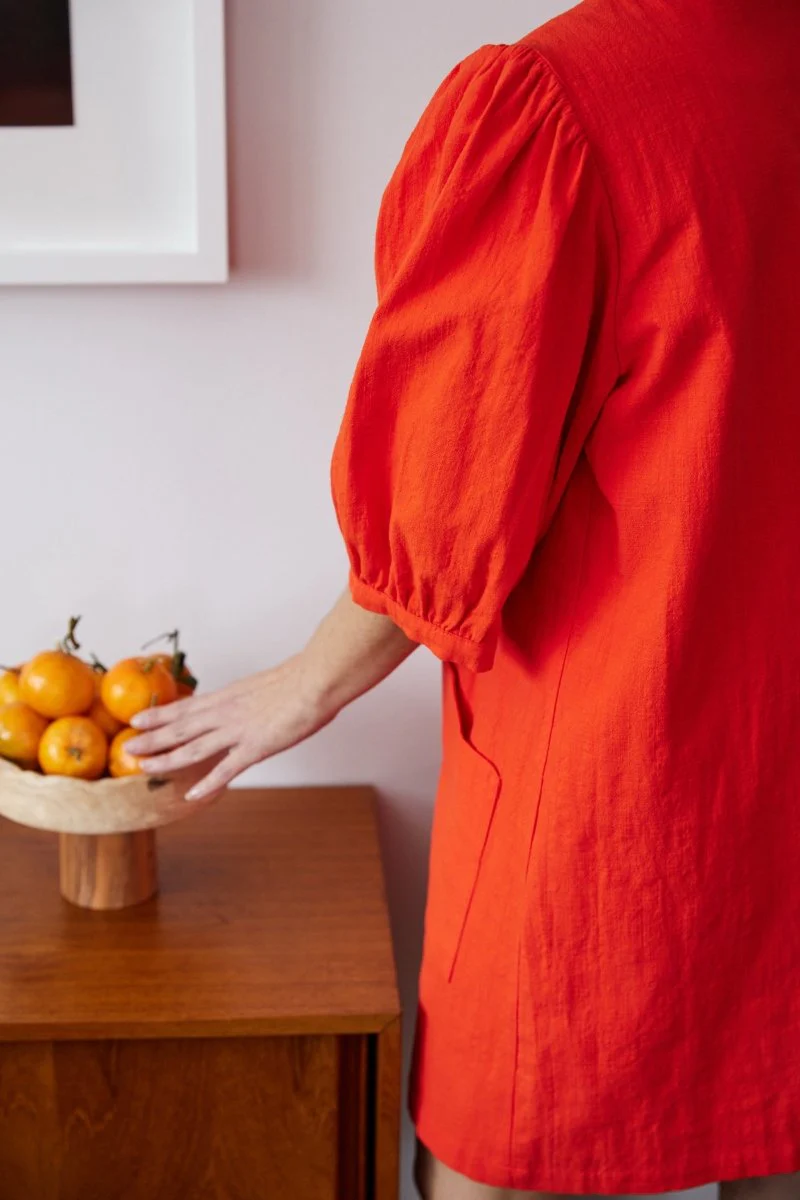 Birds of North America Wideawake Dress - Blood Orange (Online Exclusive) - Image 7