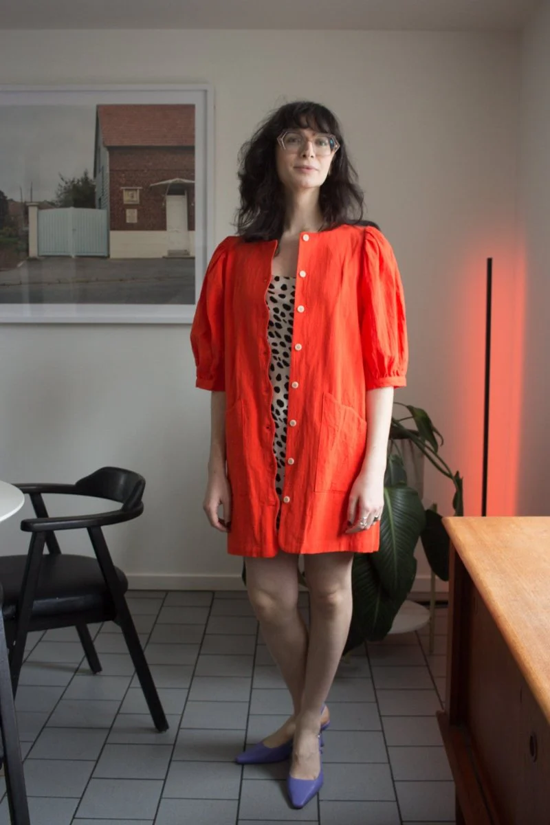 Birds of North America Wideawake Dress - Blood Orange (Online Exclusive) - Image 8