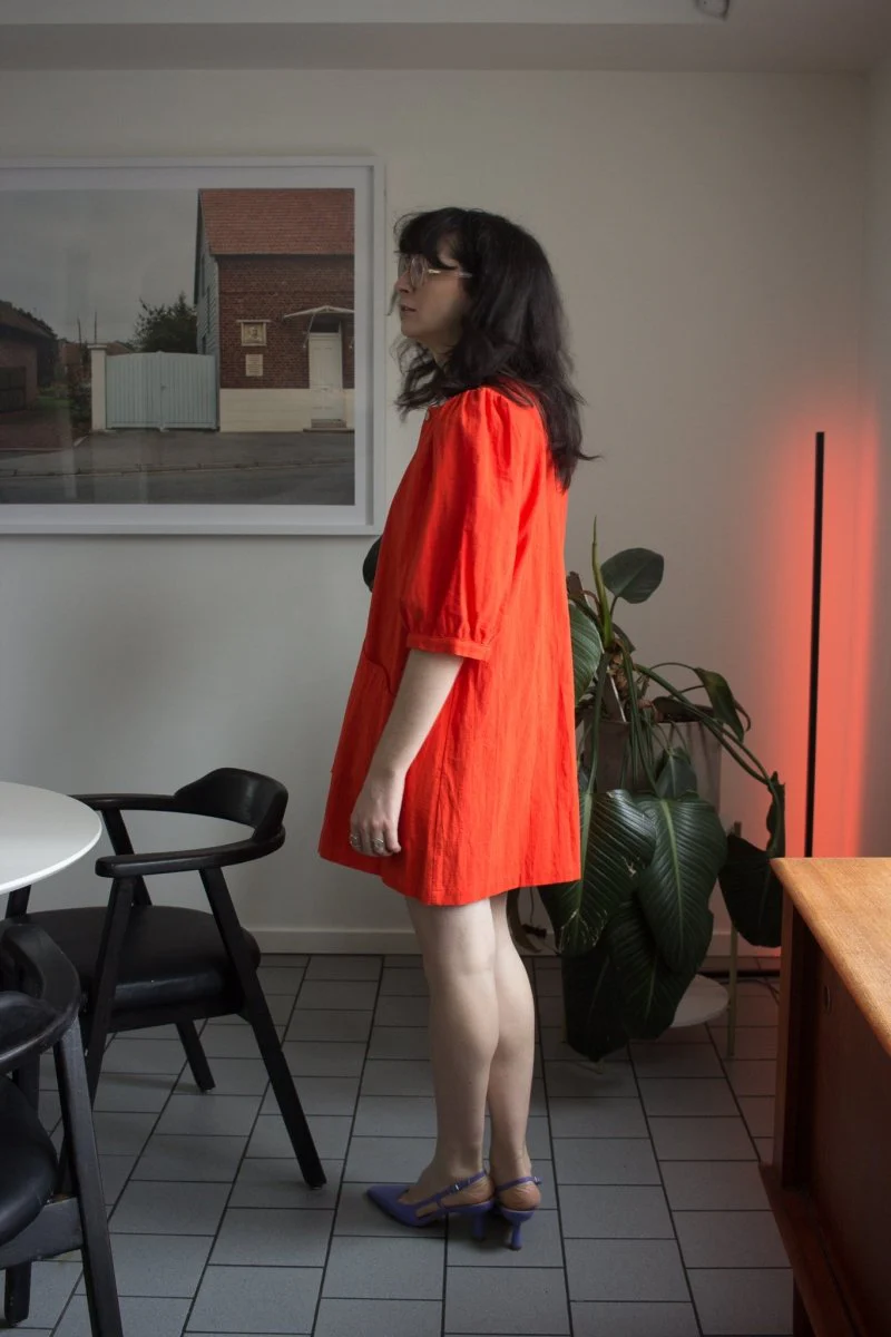 Birds of North America Wideawake Dress - Blood Orange (Online Exclusive) - Image 9