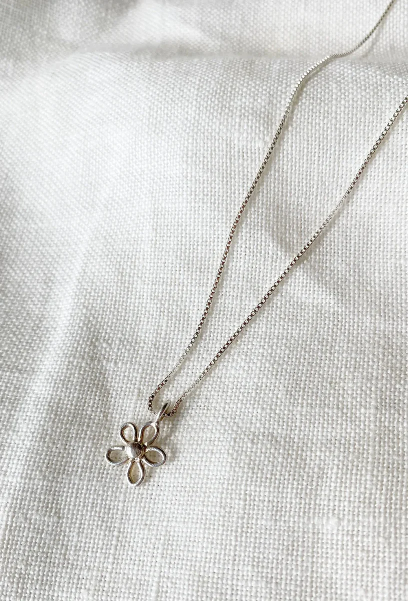 Hawkly Bloom Mini Necklace (Bronze or Silver) - Image 3