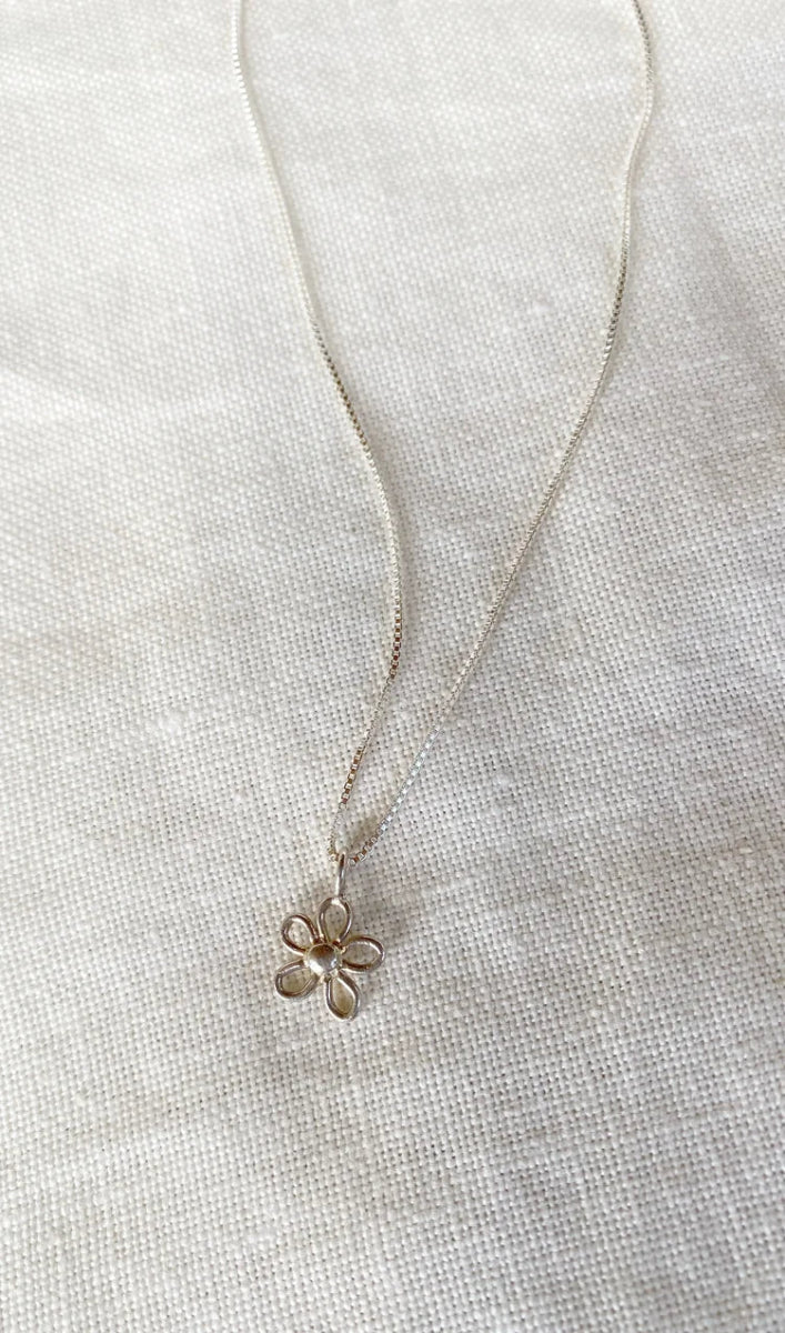 Hawkly Bloom Mini Necklace (Bronze or Silver) - Image 4
