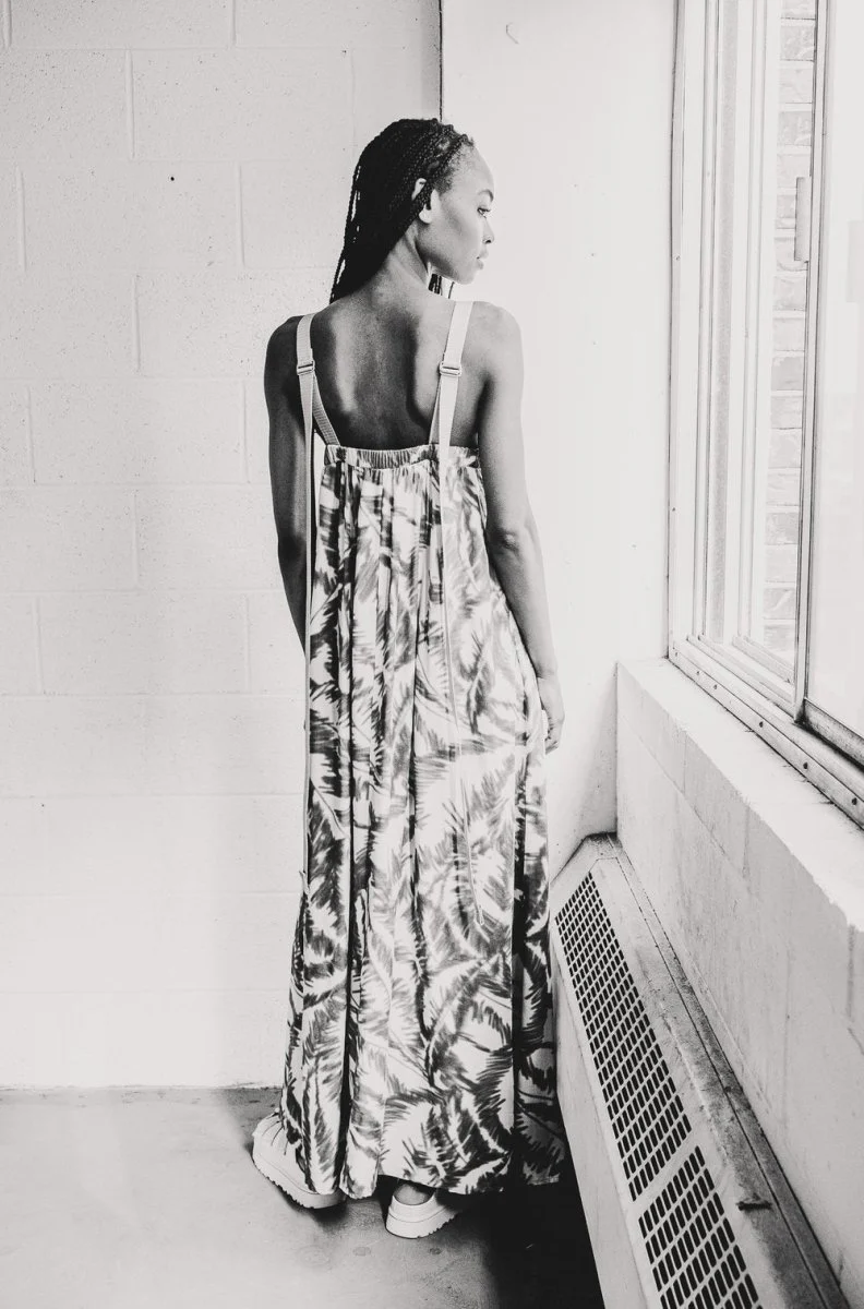 Bodybag Belize Dress - Grey Palm Print (Online Exclusive) - Image 10