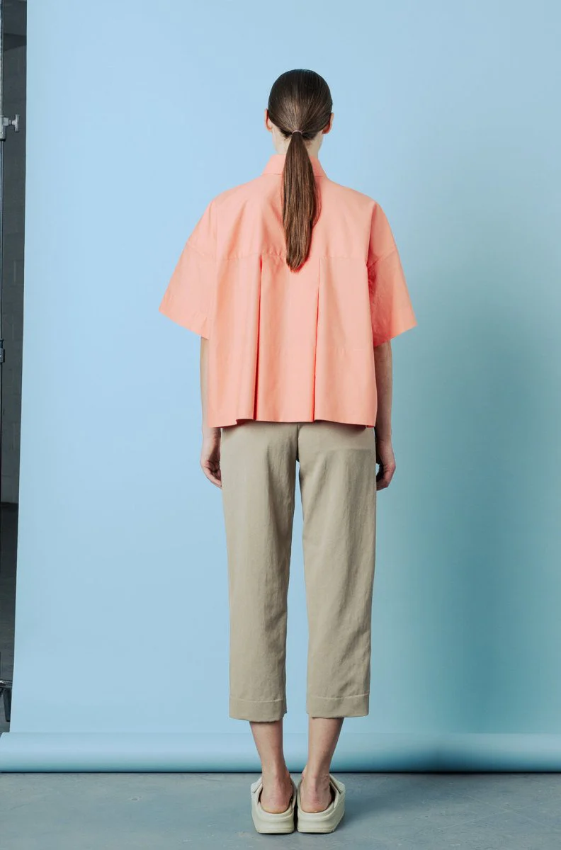 Bodybag Montego Cropped Shirt - Coral (Online Exclusive) - Image 2