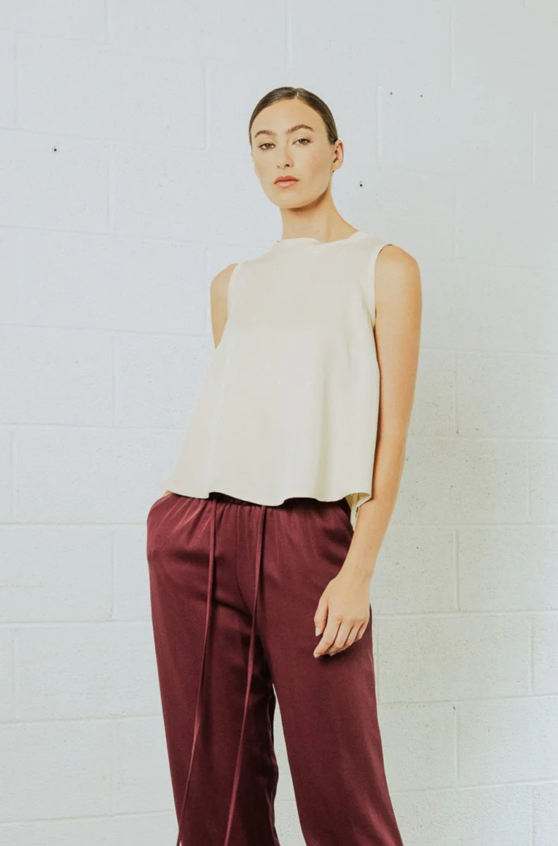 Bodybag Pacifica Tencel Top - Ivory, Navy or Burgundy (In-Store) - Image 15
