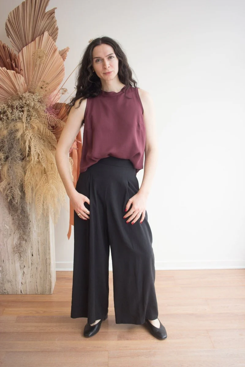 Bodybag Pacifica Tencel Top - Ivory, Navy or Burgundy (In-Store) - Image 5