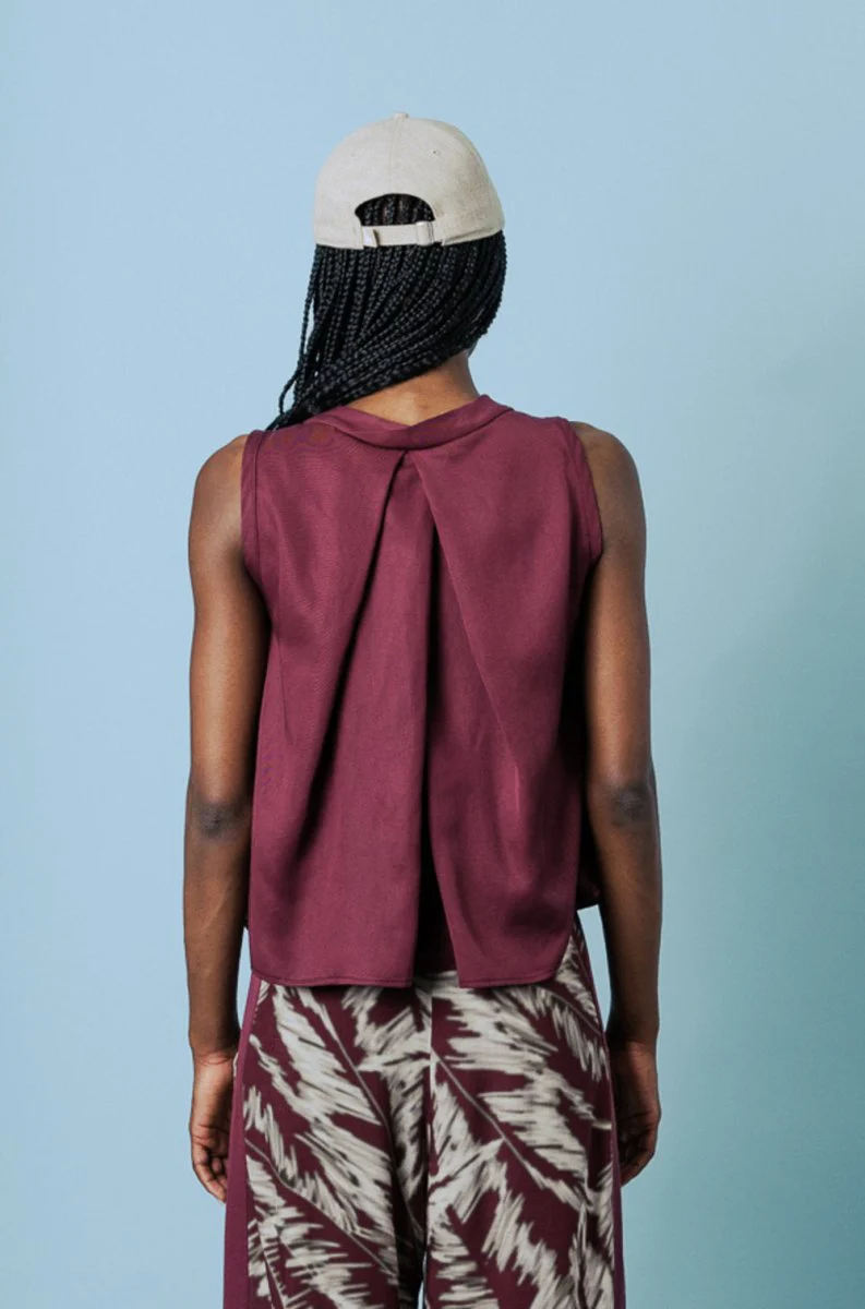 Bodybag Pacifica Tencel Top - Ivory, Navy or Burgundy (In-Store) - Image 9