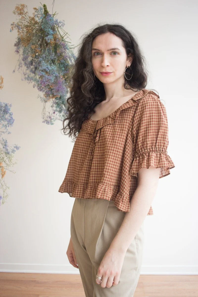 Harly Jae Doll Blouse (Maple Gingham) - Image 2