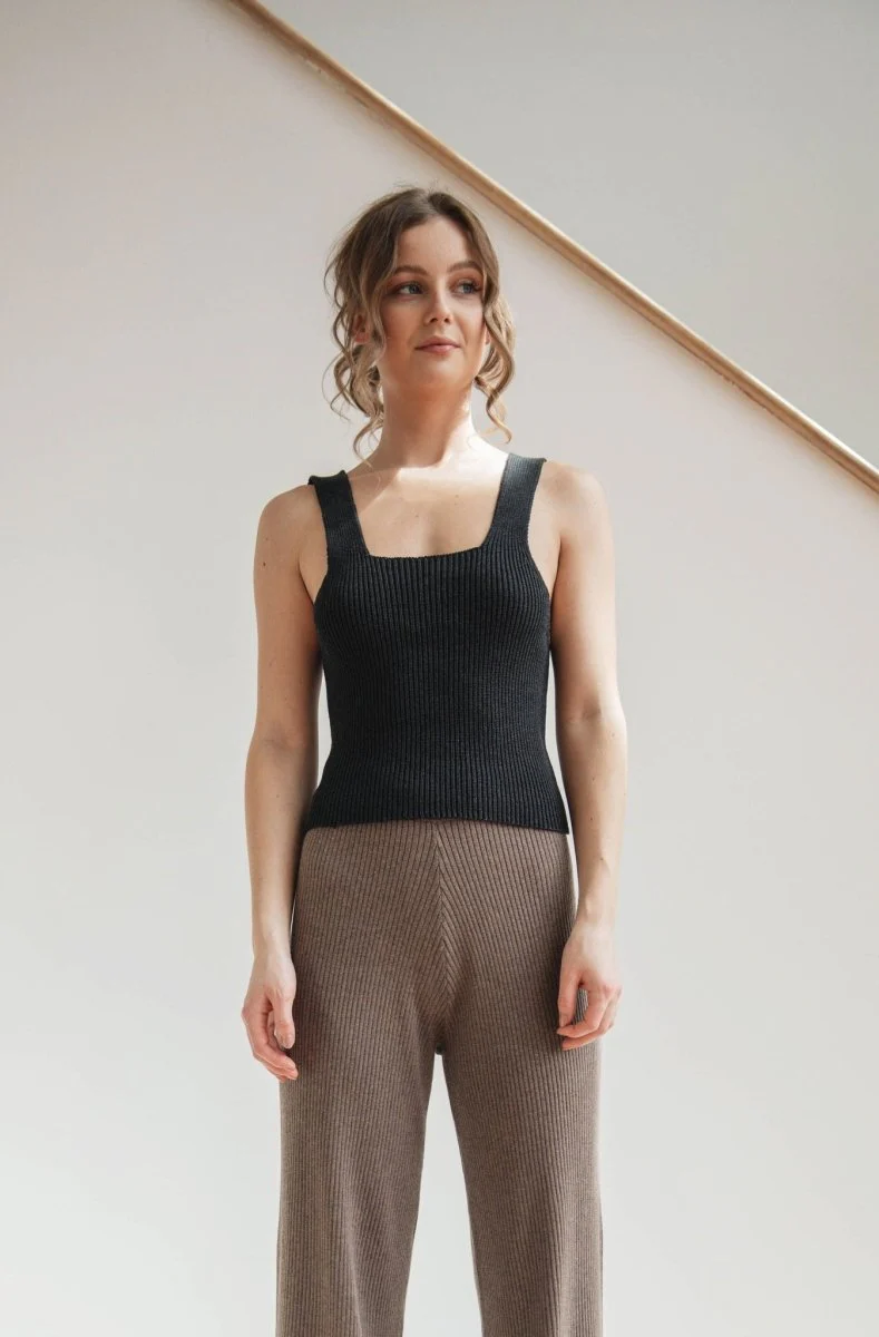 Carolyn Ferreira Rib Tank (Onyx) - Image 5