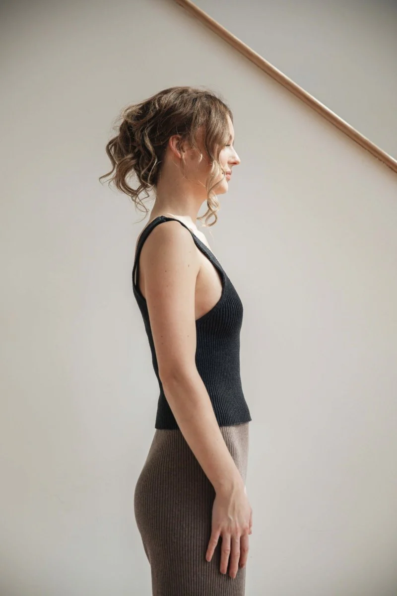 Carolyn Ferreira Rib Tank (Onyx) - Image 7