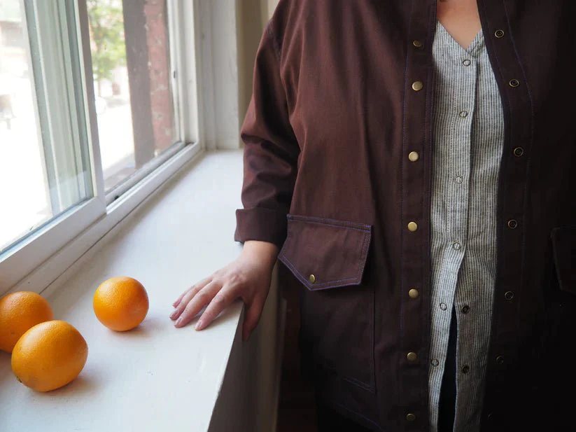 Connally Goods Faye Chore Coat (Espresso) - Image 10