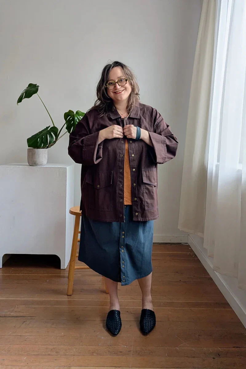 Connally Goods Faye Chore Coat (Espresso) - Image 12