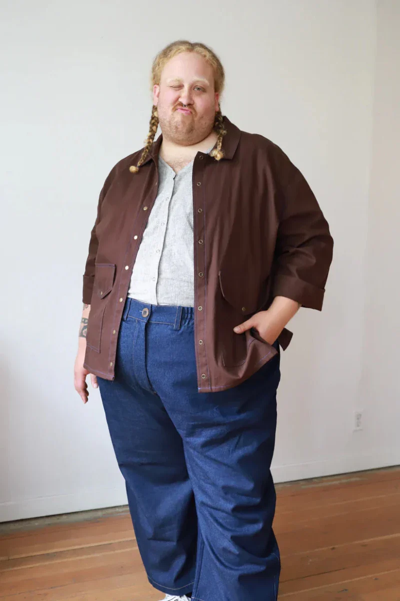 Connally Goods Faye Chore Coat (Espresso) - Image 14